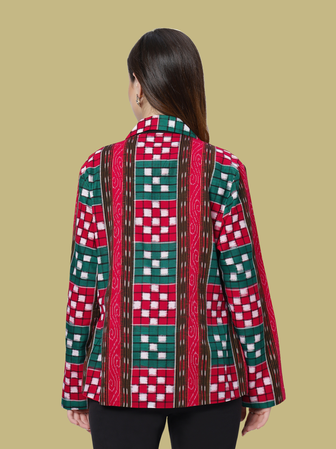 Iconic Handloom Sambalpuri Ikat Cotton Jacket