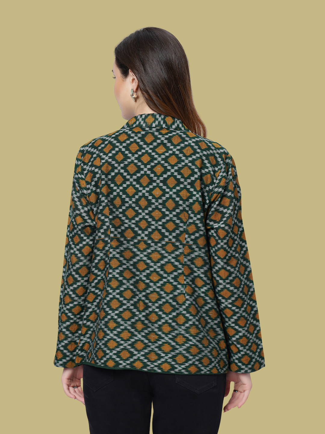 Iconic Handloom Sambalpuri Ikat Cotton Jacket