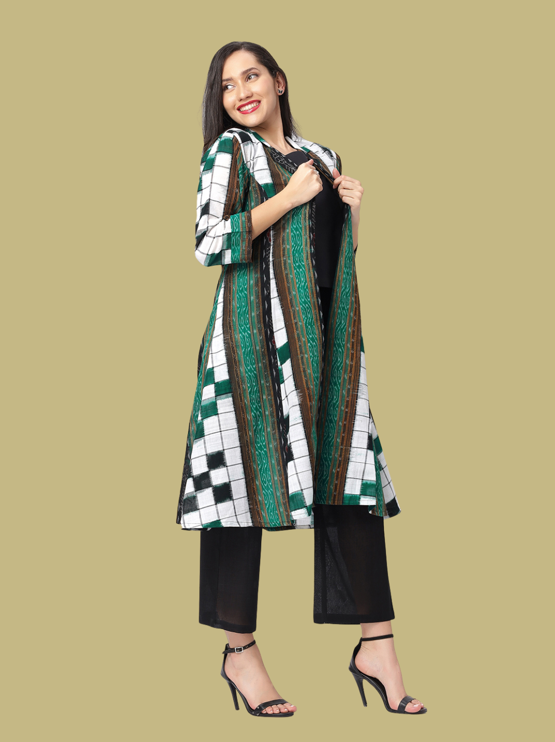 Iconic Handloom Sambalpuri Ikat Cotton Jacket