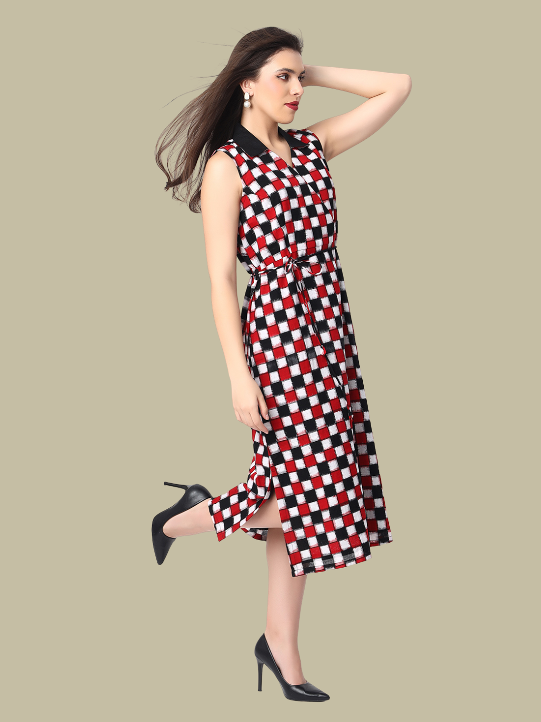 Exquisite cotton dress in Premium Handwoven Sambalpuri Ikat Fabric