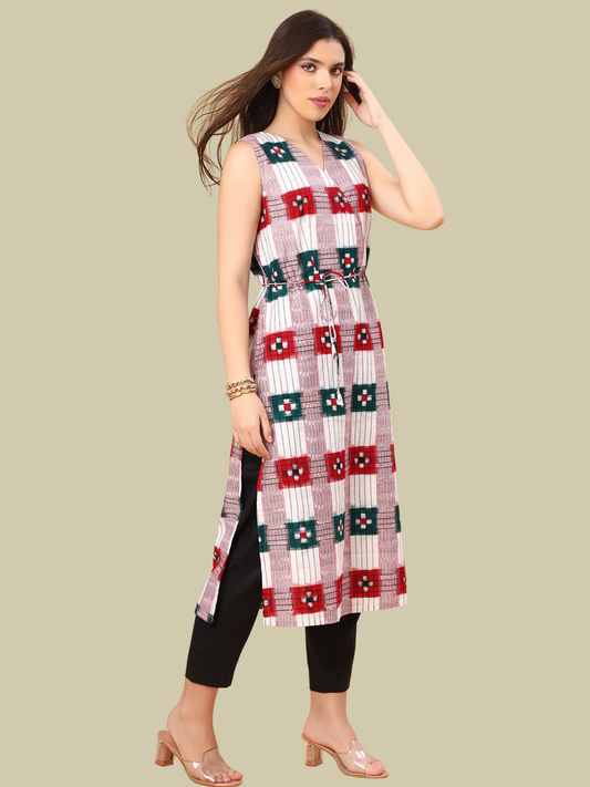 Handloom Sambalpuri Ikat Cotton Kurti