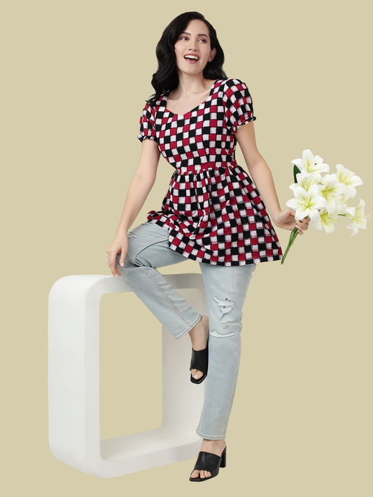 Handloom Sambalpuri Ikat Cotton Short Top