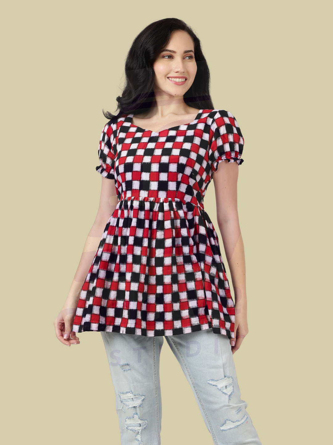 Handloom Sambalpuri Ikat Cotton Short Top