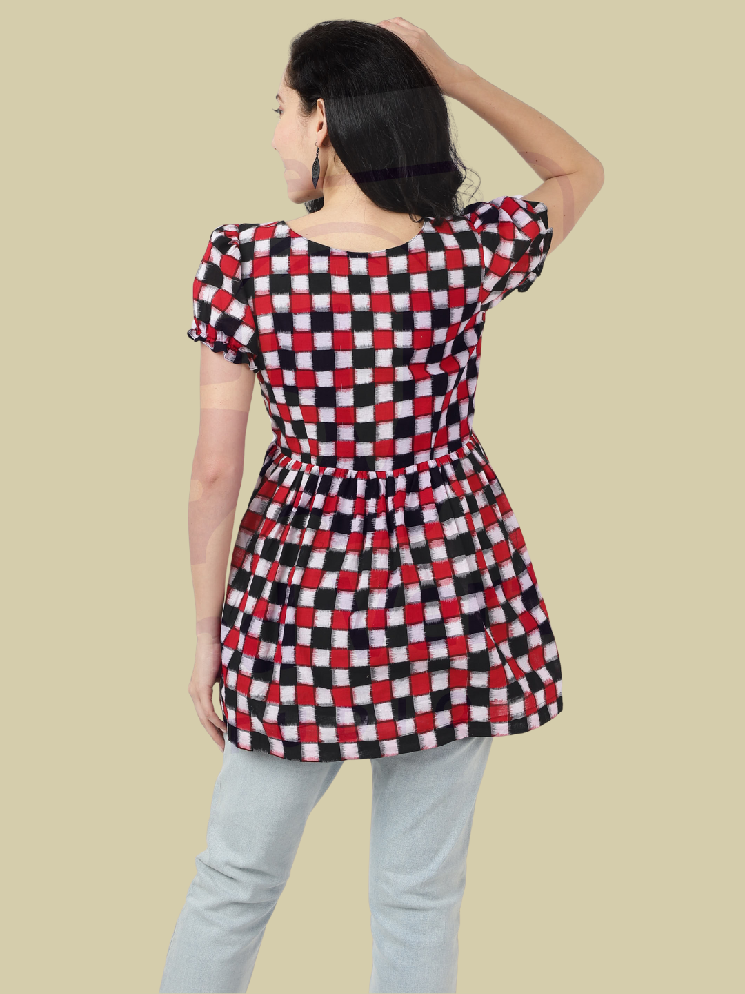 Handloom Sambalpuri Ikat Cotton Short Top