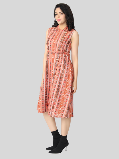 Cotton Dress in Handloom Sambalpuri Ikat Fabric