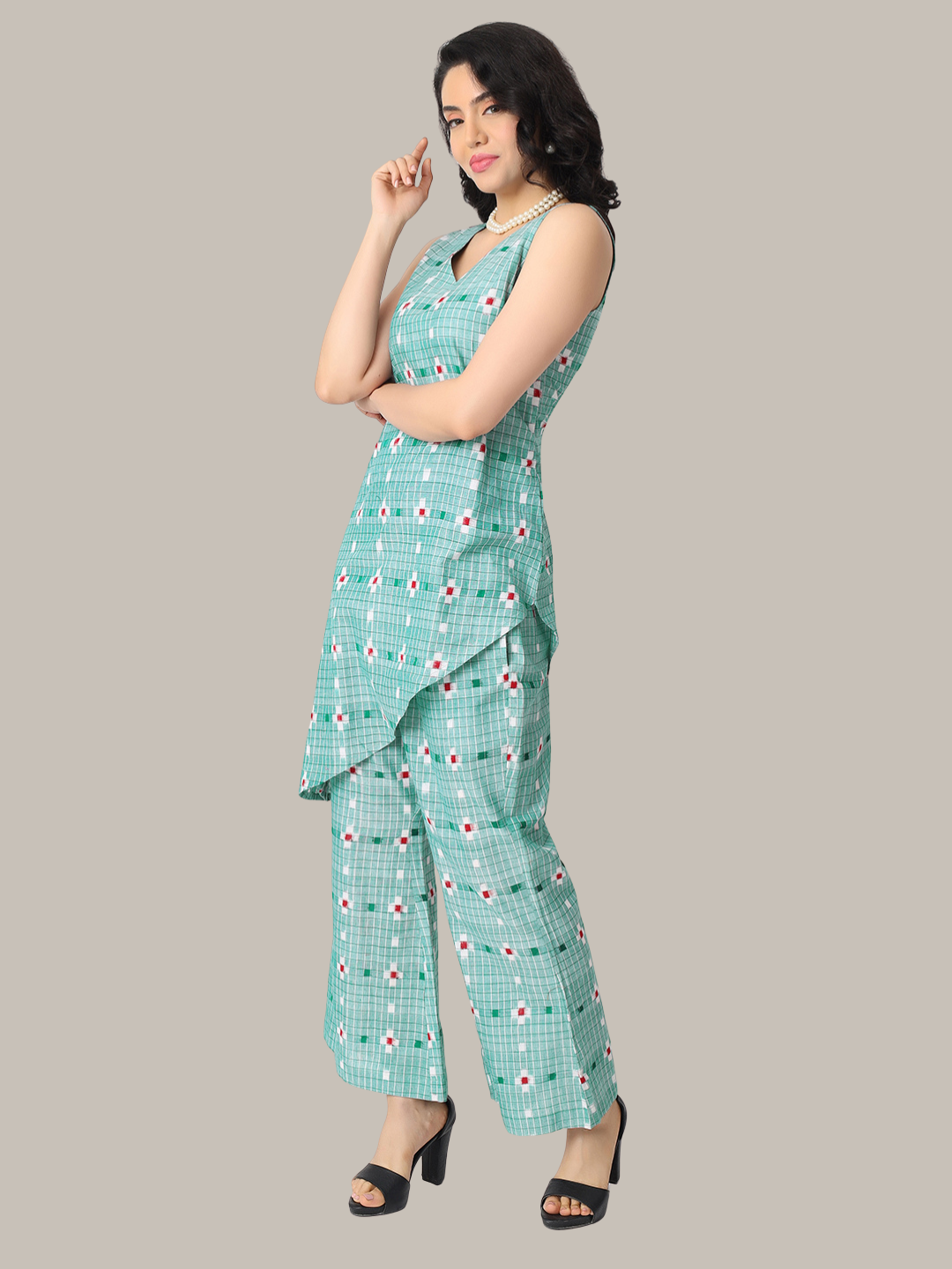 Co-Ord Set from Handloom Cotton Sambalpuri Fabric