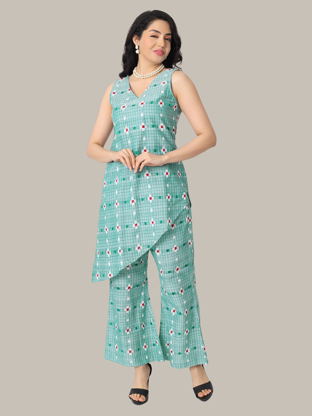 Co-Ord Set from Handloom Cotton Sambalpuri Fabric