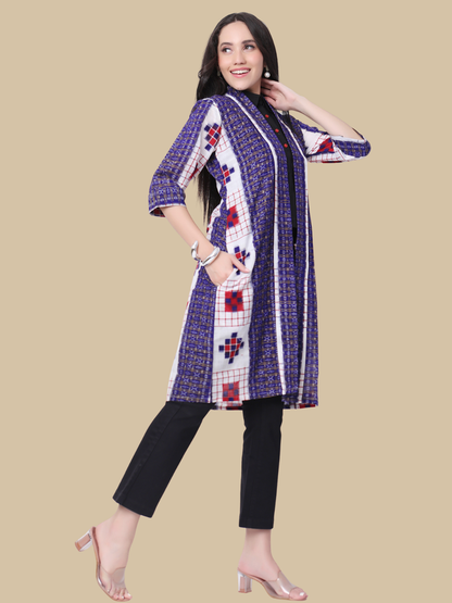 Iconic Handloom Sambalpuri Ikat Cotton Jacket