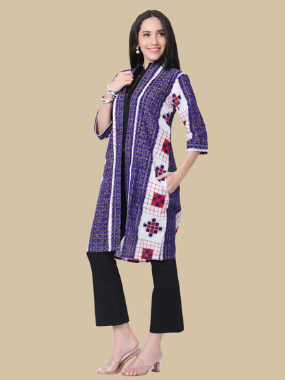 Iconic Handloom Sambalpuri Ikat Cotton Jacket