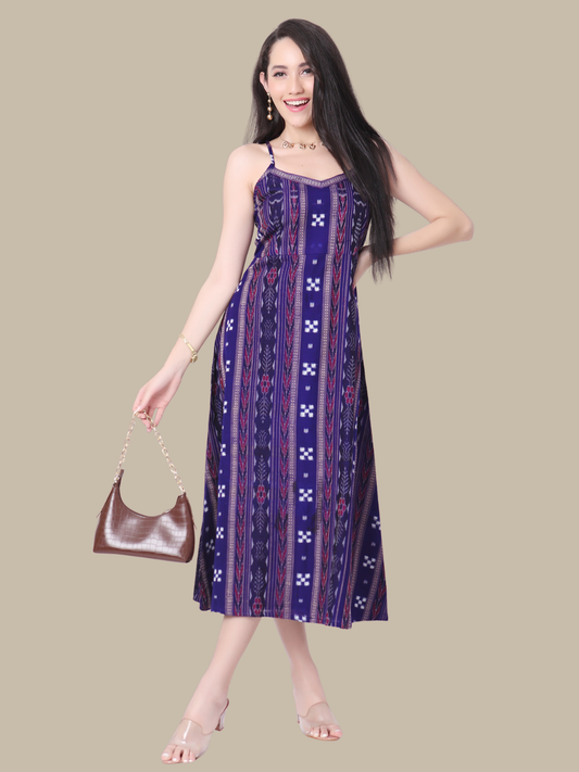 Exquisite Handloom Sambalpuri Ikat cotton dress