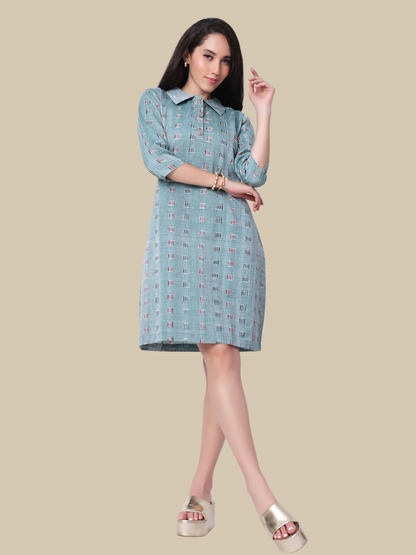 Cotton Dress in Handloom Sambalpuri Ikat Fabric