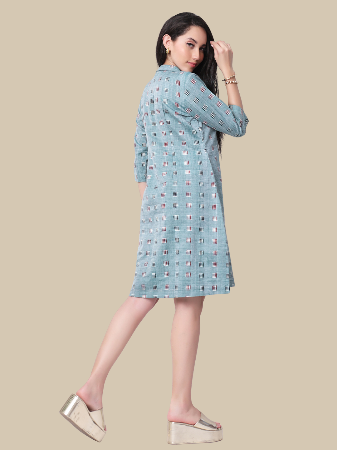 Cotton Dress in Handloom Sambalpuri Ikat Fabric