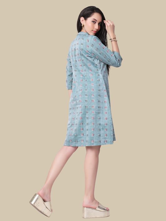 Cotton Dress in Handloom Sambalpuri Ikat Fabric