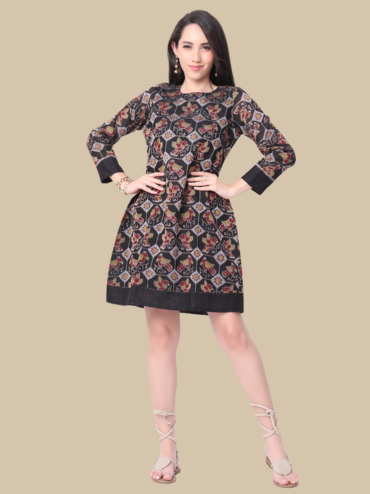 Cotton Dress in Handloom Sambalpuri Ikat Fabric