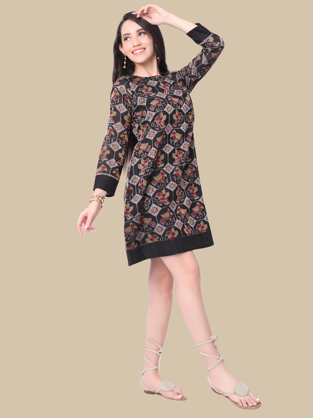 Cotton Dress in Handloom Sambalpuri Ikat Fabric