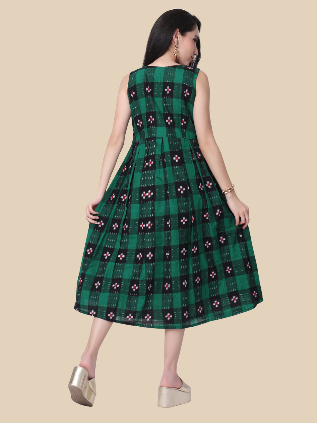 Handloom cotton dress in Premium Double Ikat Sambalpuri fabric