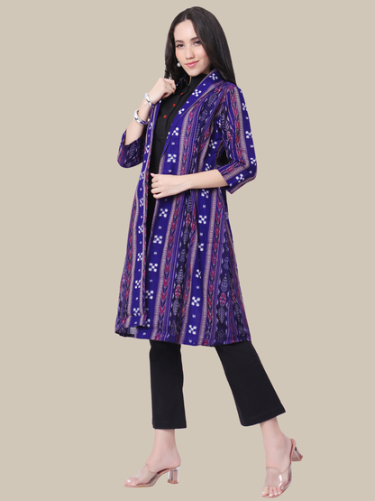 Iconic Handloom Sambalpuri Ikat Cotton Jacket