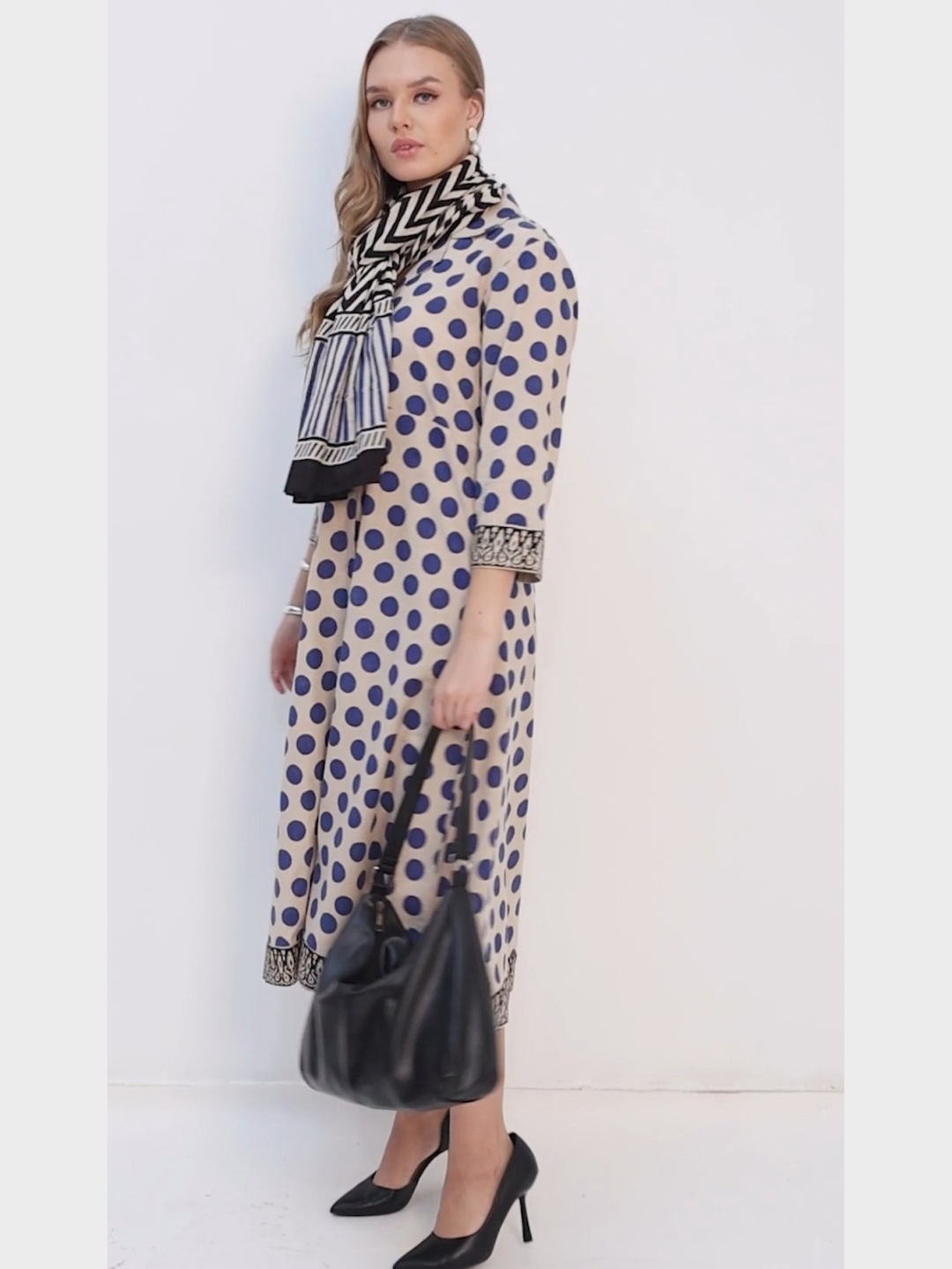 Handloom Cotton Dress in Hand Block printed Fabric