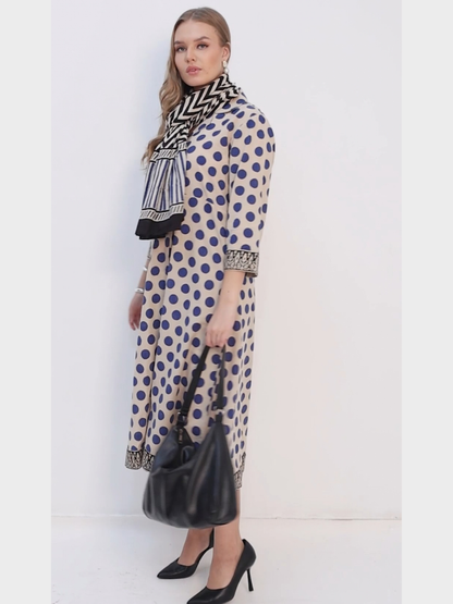 Handloom Cotton Dress in Hand Block printed Fabric