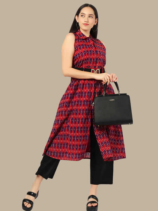 Handloom Sambalpuri Ikat Cotton Kurti