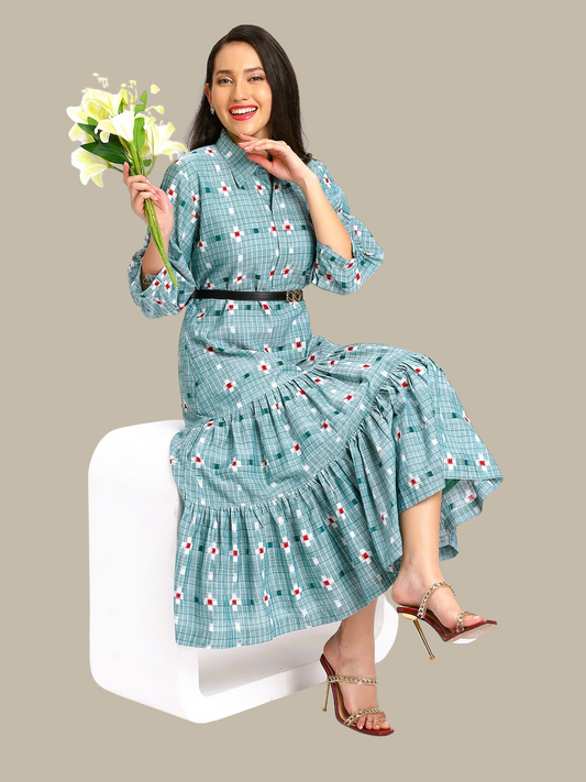 Exquisite Handloom Sambalpuri Ikat cotton dress