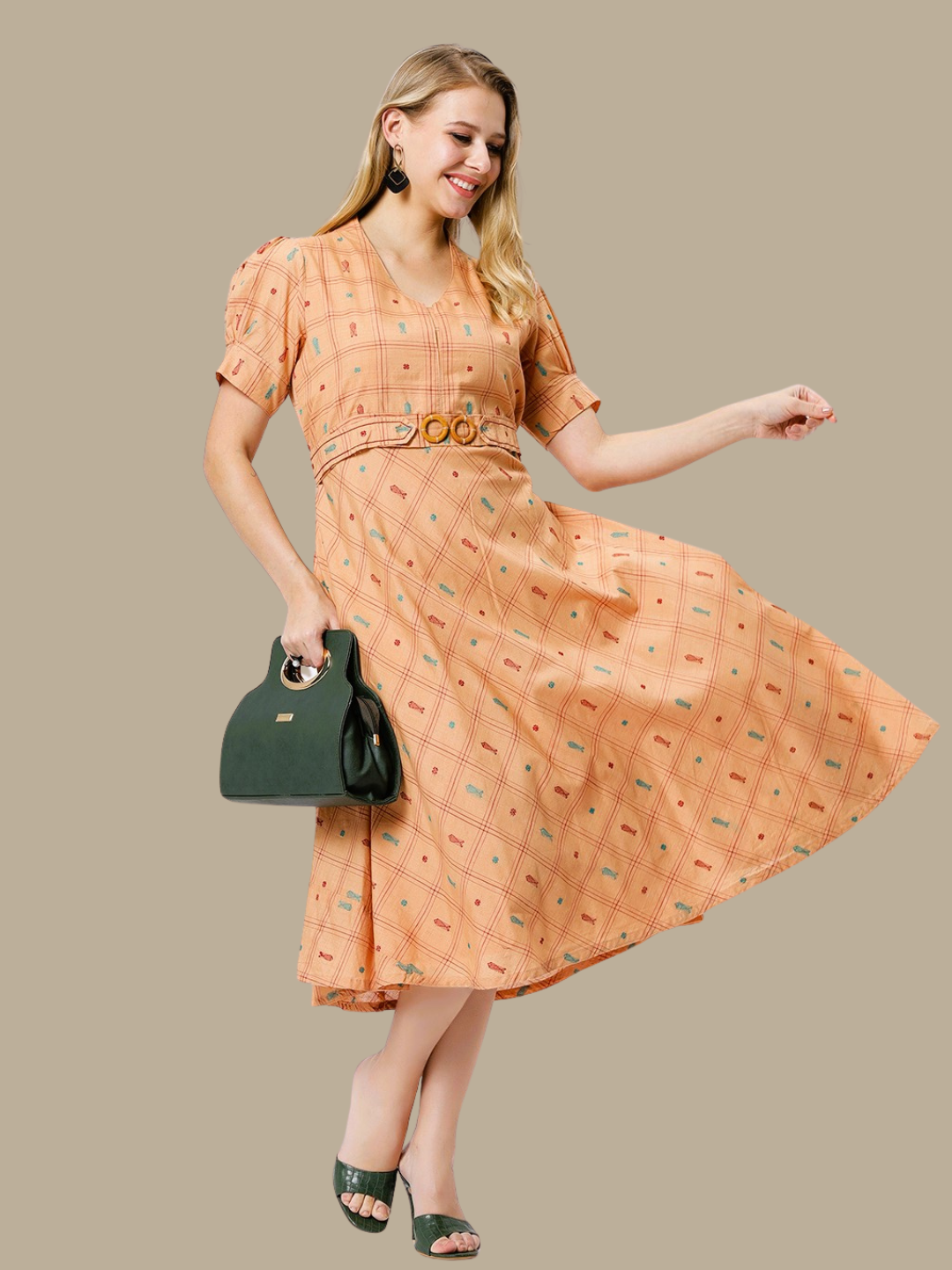 Exquisite Handloom Sambalpuri Ikat cotton dress