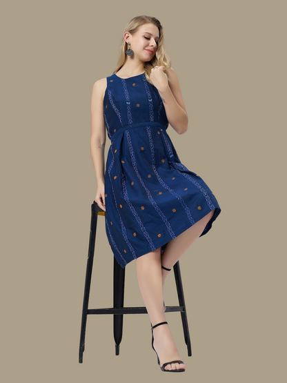 Exquisite Handloom Sambalpuri Ikat cotton dress
