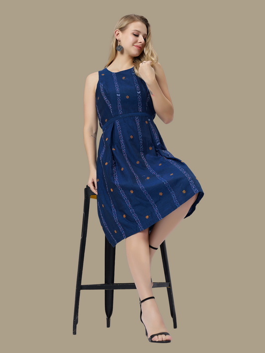 Exquisite Handloom Sambalpuri Ikat cotton dress