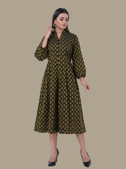 Cotton Dress in Handloom Sambalpuri Ikat Fabric