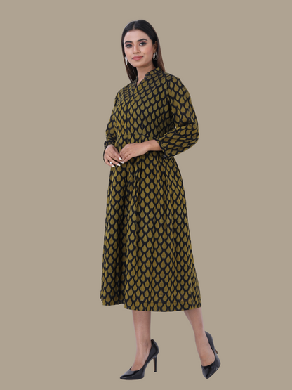 Cotton Dress in Handloom Sambalpuri Ikat Fabric