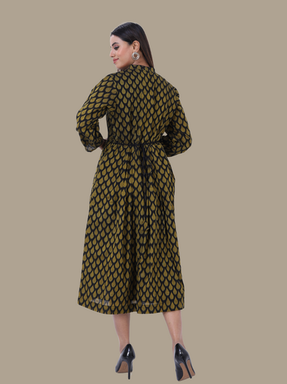 Cotton Dress in Handloom Sambalpuri Ikat Fabric