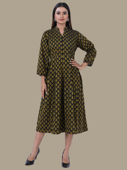 Cotton Dress in Handloom Sambalpuri Ikat Fabric