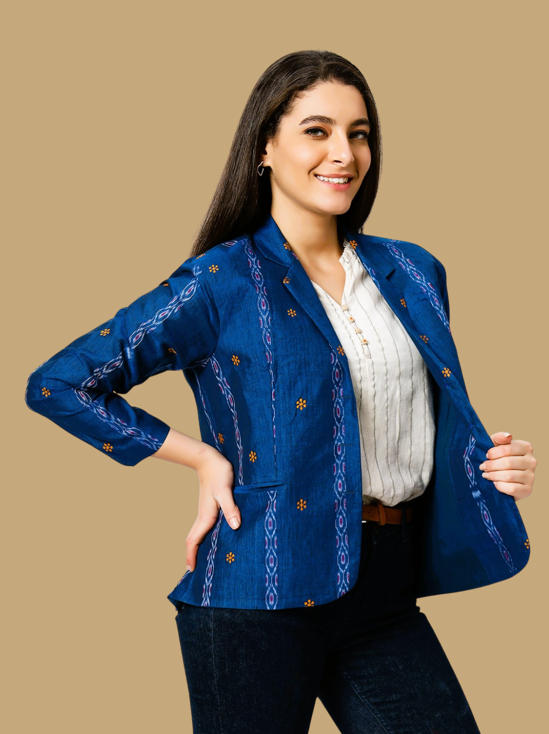 Handloom Sambalpuri Ikat Cotton Jacket
