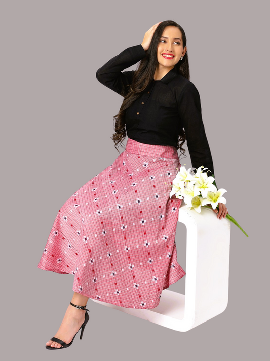 Exquisite Handloom Sambalpuri Ikat Top & Skirt Set