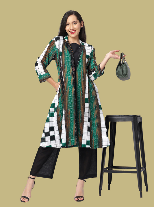 Iconic Handloom Sambalpuri Ikat Cotton Jacket