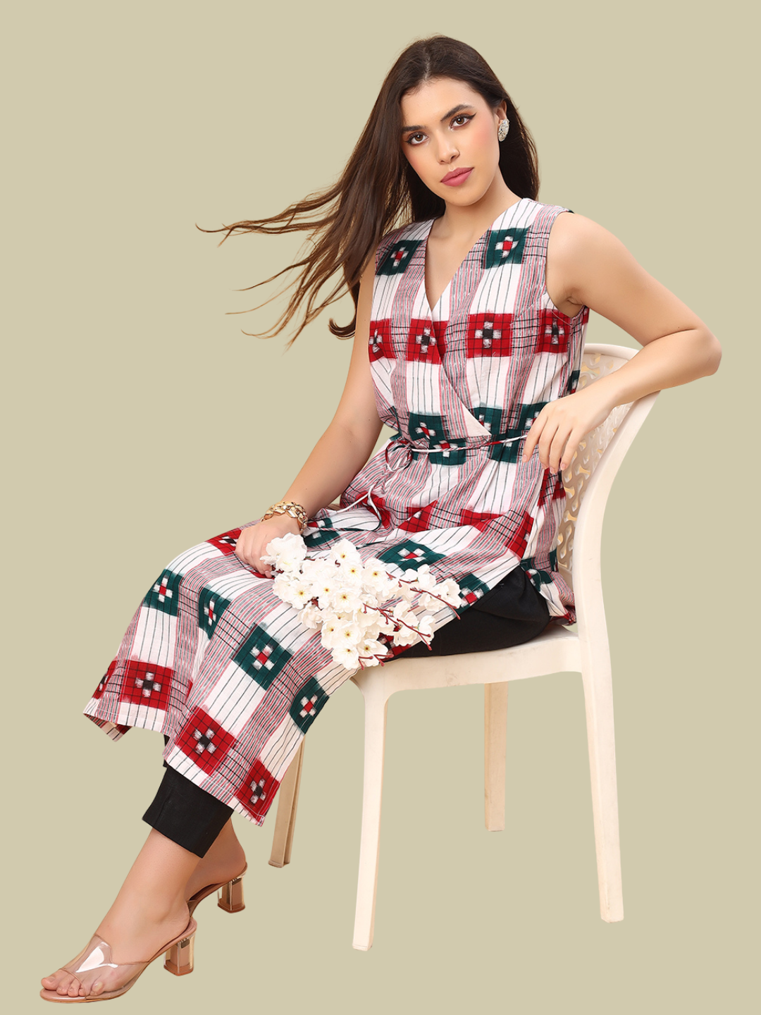 Handloom Sambalpuri Ikat Cotton Kurti