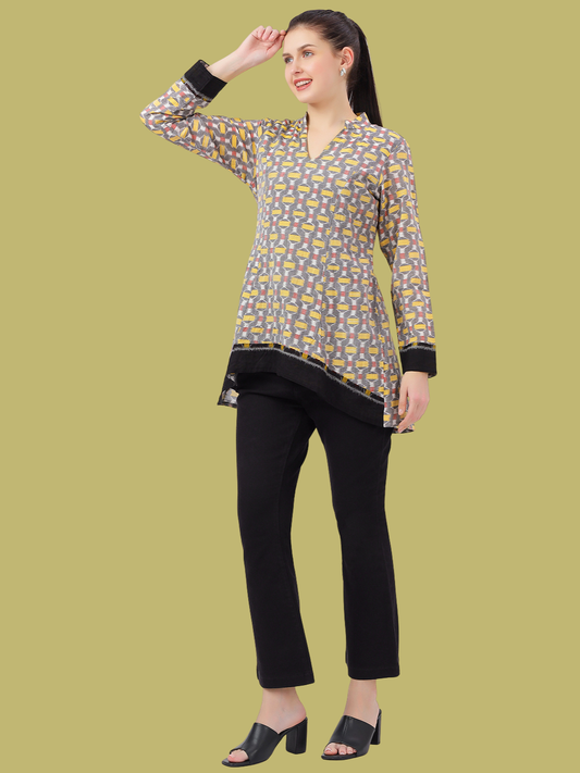 Handloom Sambalpuri Ikat Cotton Short Top