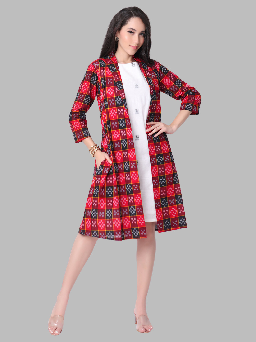 Iconic Handloom Sambalpuri Ikat Cotton Jacket