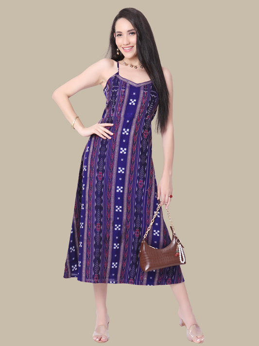 Exquisite Handloom Sambalpuri Ikat cotton dress