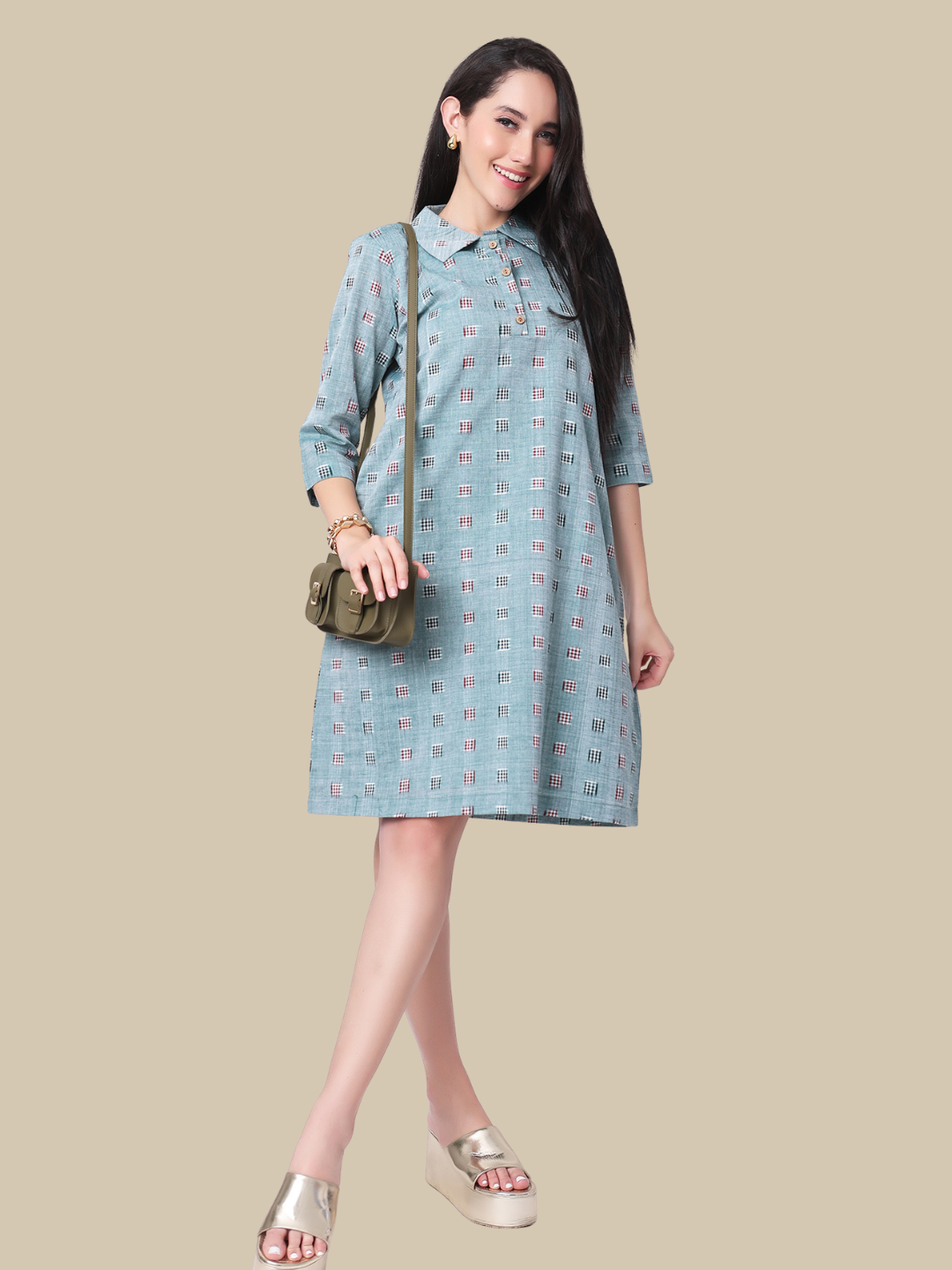 Cotton Dress in Handloom Sambalpuri Ikat Fabric