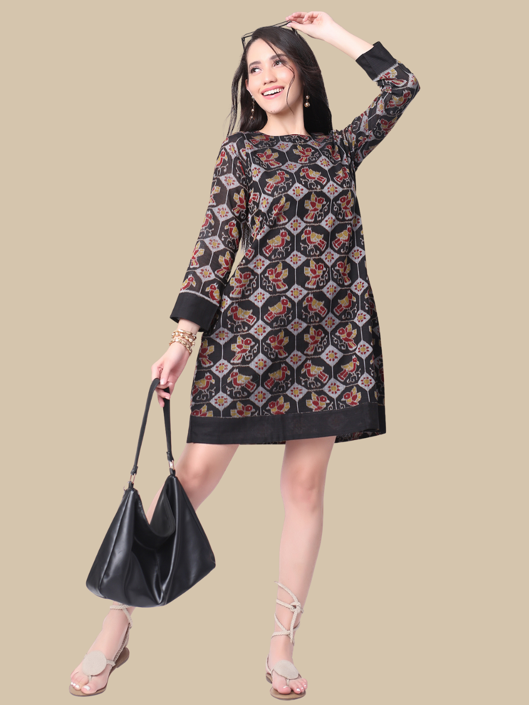 Cotton Dress in Handloom Sambalpuri Ikat Fabric
