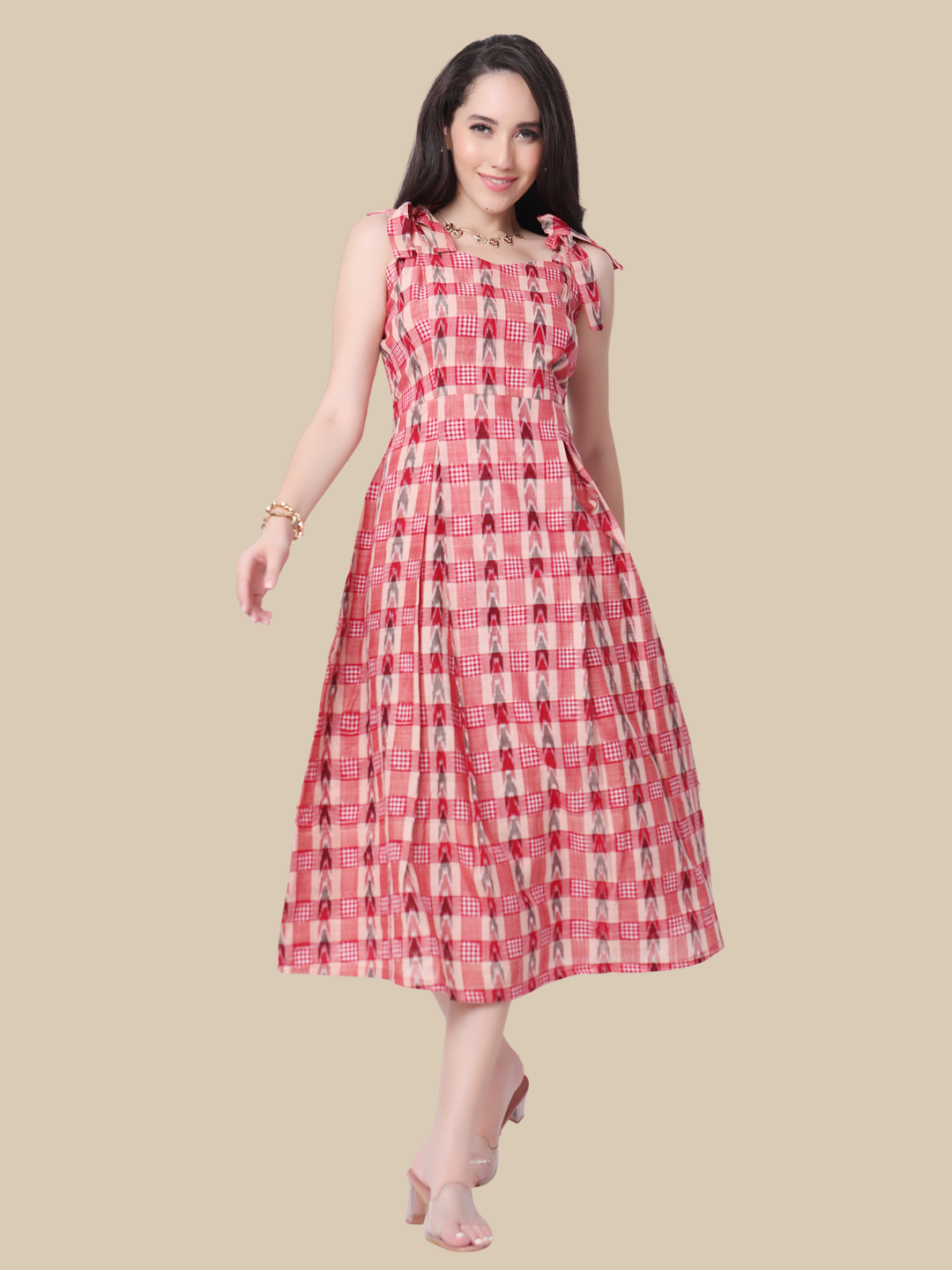 Handloom cotton dress in Premium Double Ikat Sambalpuri fabric