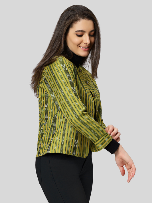 Iconic Handloom Sambalpuri Ikat Cotton Jacket