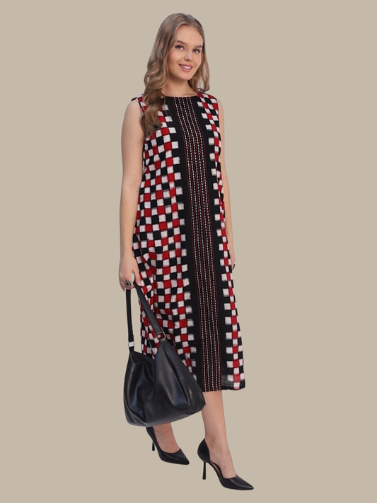 Exquisite cotton dress in Premium Handwoven Sambalpuri Ikat Fabric